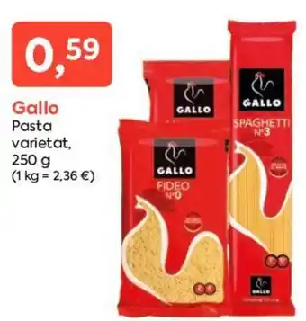 Suma Supermercados Gallo Pasta varietat, 250g oferta