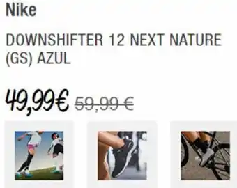 Forum Sport Nike downshifter 12 next nature (gs) azul 49,99€ 59,99 € oferta