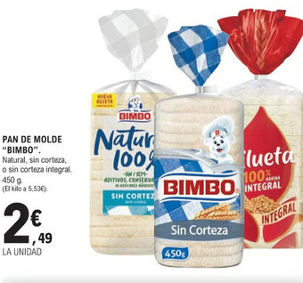 E.Leclerc PAN DE MOLDE "BIMBO". oferta
