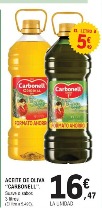 E.Leclerc ACEITE DE OLIVA "CARBONELL" oferta