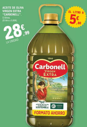 E.Leclerc ACEITE DE OLIVA VIRGEN EXTRA "CARBONELL". oferta