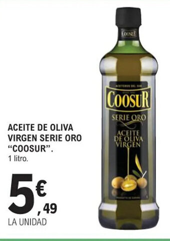 E.Leclerc ACEITE DE OLIVA VIRGEN SERIE ORO "COOSUR" oferta