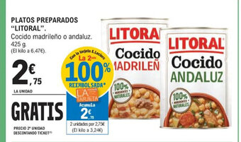 E.Leclerc PLATOS PREPARADOS "LITORAL" oferta