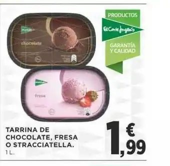 Supercor Tarrina De Chocolate Fresa O Stracciatella 1L oferta