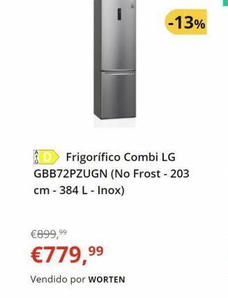 Worten Frigorífico combi worten oferta