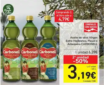 Carrefour Carbonell Aceite De Oliva Virgen Extra Hojiblanca Picual O Arbequinha 1 L oferta