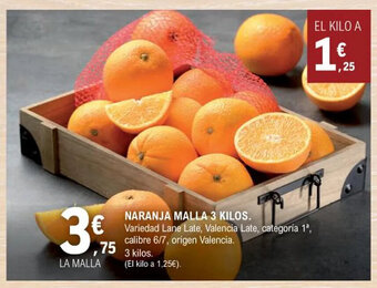 E.Leclerc NARANJA MALLA 3 KILOS. oferta