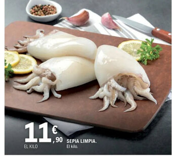 E.Leclerc SEPIA LIMPIA. El kilo. oferta