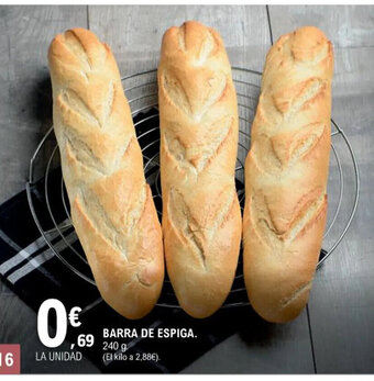 E.Leclerc BARRA DE ESPIGA. 240 g oferta