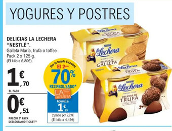 E.Leclerc DELICIAS LA LECHERA "NESTLÉ". oferta
