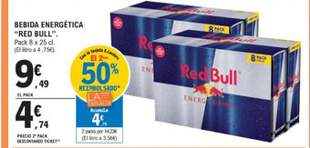 E.Leclerc BEBIDA ENERGÉTICA "RED BULL". oferta