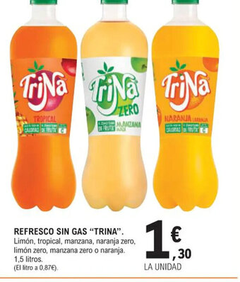 E.Leclerc REFRESCO SIN GAS "TRINA" oferta