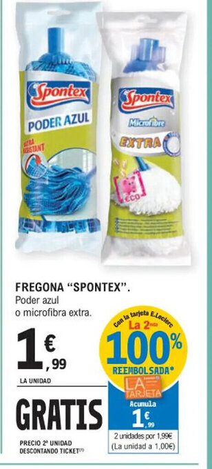 E.Leclerc FREGONA "SPONTEX". oferta