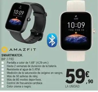 E.Leclerc AMAZFIT SMARTWATCH. BIP 3 PRO oferta