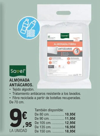 E.Leclerc ALMOHADA ANTIÁCAROS. oferta
