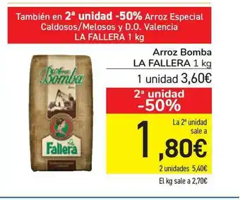 Carrefour La Fallera Arroz Bomba 1 kg oferta
