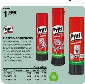 Staples Kalamazoo Barra adhesiva pritt oferta