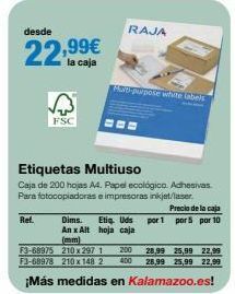 Staples Kalamazoo Cajas white oferta