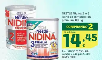 HiperDino Leche de continuación nidina oferta