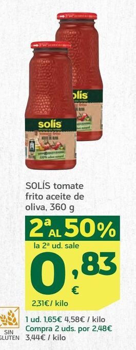 HiperDino Tomate frito solís oferta