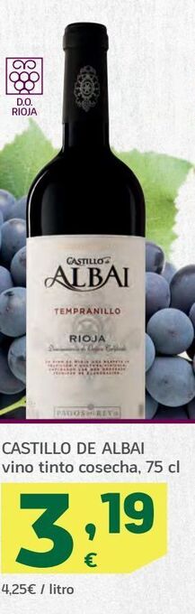 HiperDino Vino tinto castillo de albai oferta