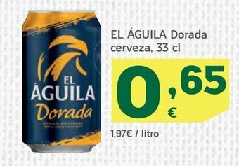 HiperDino Latas de cerveza dorada oferta