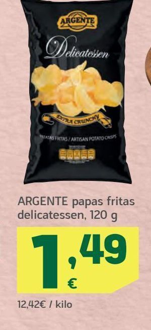 HiperDino Patatas fritas argente oferta