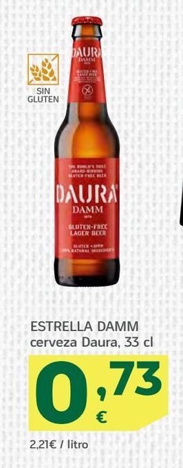 HiperDino Cerveza estrella damm oferta