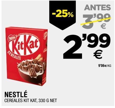 BM Supermercados Cereales nestlé oferta