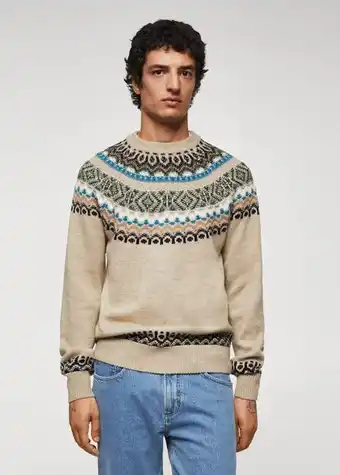 MANGO Man Jersey jacquard lana oferta