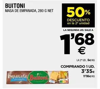 BM Supermercados Masa de empanada buitoni oferta