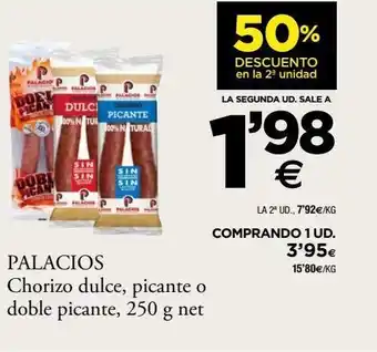 BM Supermercados Chorizo dulce palacios oferta