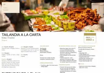 Viajes El Corte Inglés 20 asia tailandia tailandia a la carta 6 días / 3 noches bangkok dia 5 bangkok / españa dia 1 españa/bangkok salida en oferta