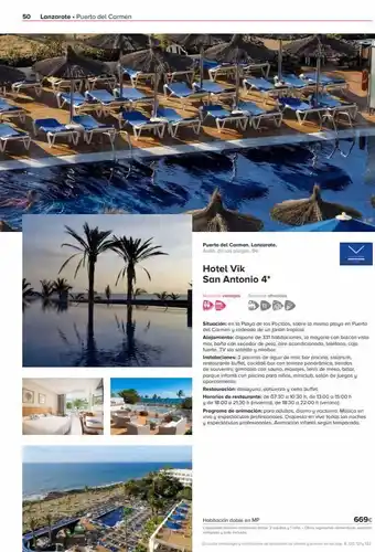 Viajes El Corte Inglés 50 lanzarote • puerto del carmen puerto del carmen. lanzarote. avda. de las playas, 84. hotel vik san antonio 4* nuestras oferta