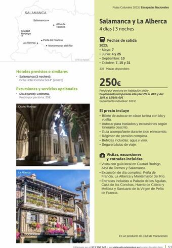 Viajes El Corte Inglés Salamanca ciudad rodrigo salamanca. la alberca. alba de tormes ciudad rodrigo la alberca • peña de francia hoteles pr oferta