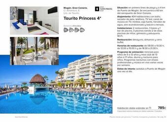 Viajes El Corte Inglés Tourmundiales  mogán. gran canaria.  c/ alhambra, 8. urb. de taurito.  taurito princess 4*  servicios ofrecidos ti  taurito p oferta