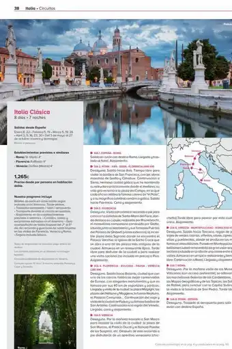 Viajes El Corte Inglés 38 italia - circuitos italia clásica 8 días. 7 noches salidas desde españa enero 8, 22. febrero 5, 19-marzo 5, 19, 26 -abr oferta