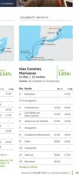 Viajes El Corte Inglés Desde 2.547€ o hata ashdod 17:00 22:00 17:00 22:00 celebrity infinity sta ciz de tenoch dia escala 19 barcelona 50 oferta