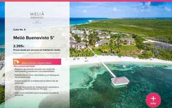 Viajes El Corte Inglés Cuba no. 6 melia buenavista meliá buenavista 5* 2.395€ precio desde por persona en habitación doble. precio basado en es oferta