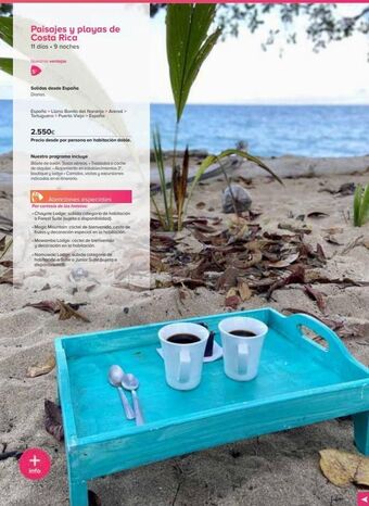 Viajes El Corte Inglés Paisajes y playas de costa rica 11 días. 9 noches nuestras ventajas salidas desde españa diarias. españa > llano bonito d oferta