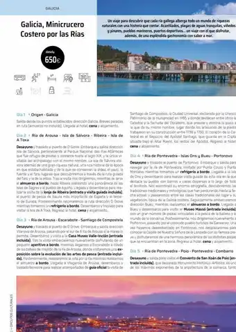 Viajes El Corte Inglés Galicia galicia, minicrucero costero por las rías 98 104 desde 650€ un viaje para descubrir que cada ría gallega alberga oferta