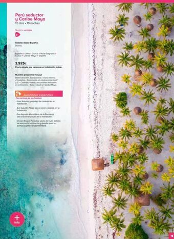 Viajes El Corte Inglés Perú seductor y caribe maya 12 días. 10 noches nuestras ventajas salidas desde españa diarias. españa lima > cuzco > valle oferta