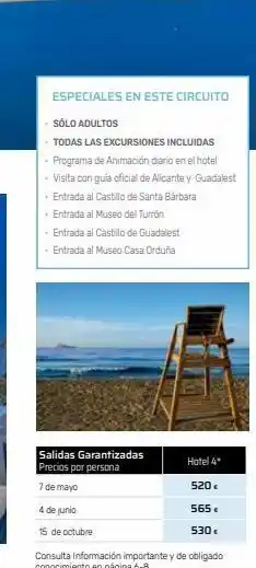 Viajes El Corte Inglés Especiales en este circuito sólo adultos todas las excursiones incluidas programa de animación diario en el hotel - visita oferta