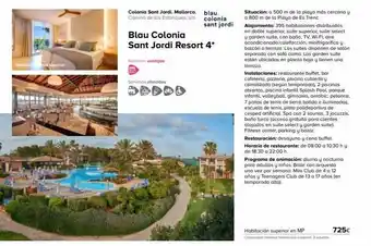 Viajes El Corte Inglés Ges habito ble superior colonia sant jordi. mallorca. camino de los estanques, s/n. nuestras ventajas fees servicios ofr oferta