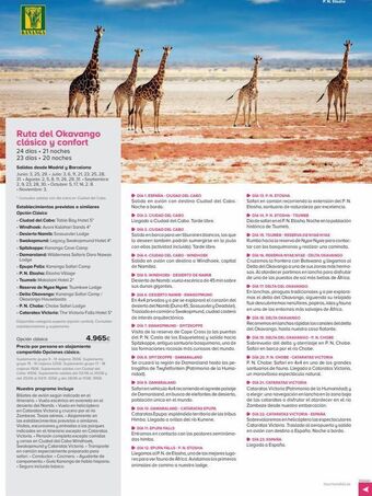 Viajes El Corte Inglés Kananga ruta del okavango clásico y confort 24 días 21 noches 23 días. 20 noches salidas desde madrid y barcelona junio: 3 oferta