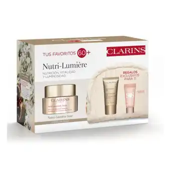 de la Uz Clarins nutri lumiere crema dia 50ml set 4 piezas oferta