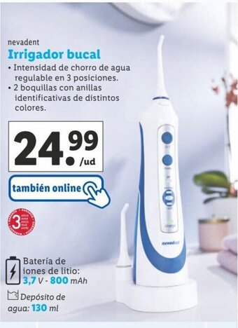 Lidl Irrigador bucal oferta