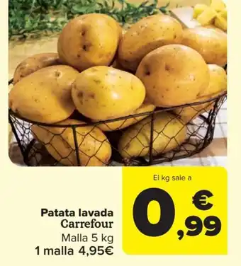Carrefour Patata lavada Carrefour Malla 5 kg oferta