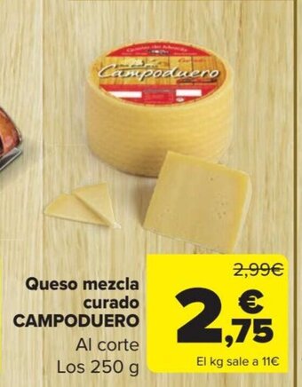 Carrefour Queso mezcla curado CAMPODUERO oferta