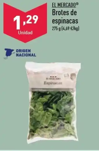 ALDI EL MERCADOⓇ Brotes de espinacas oferta